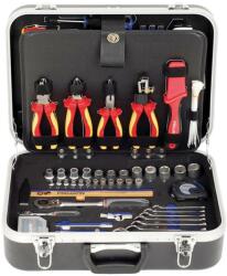 PROJAHN Trusa scule pentru electricieni PROJAHN 128 buc + Set burghie beton 6-8-10-12 mm SDS-PLUS ROCKET 3, 5 buc/set CADOU Trusa unelte