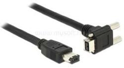 Delock Kábel FireWire 9 érintkezős dugó 90 fokos szögű, csavarokkal ellátott > 6 érintkezős dugó 3 m (DL83590) (DL83590)