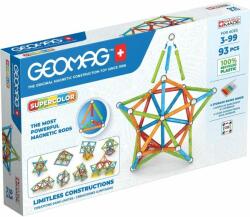 Geomag Supercolor Recycled: Mágneses építőjáték készlet - 93 db-os (09543) - jateknet