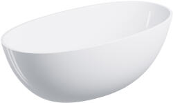 Omnires Shell M+ cadă freestanding 148x75 cm ovală alb SHELL148WWBP (SHELL148WWBP) - absulo