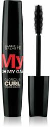 Gabriella Salvete Oh My Gab! My Curl dúsító és göndörítő szempillaspirál árnyalat Black 14 ml