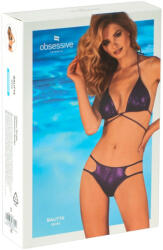 Obsessive Balitta - fényes, nyakpántos bikini (lila) (22400764031) - szexaruhaz