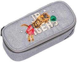 Jeune Premier Penar școlar Pencil Box Boxing Tiger Grey Mélange Jeune Premier design ergonomic de lux 22*7 cm (JPPB024223) Penar
