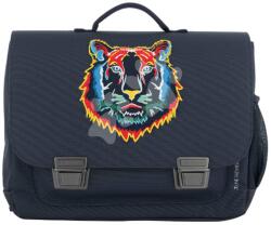 Jeune Premier Servietă școlară Classic Midi Tiger Navy Jeune Premier design erognomic de lux 30*38 cm (JPCLD24140)