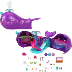 Mattel Polly Pocket bálna kalandhajó játékkészlet (HKV71) - jatekbirodalom
