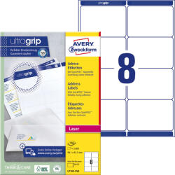 Avery Etikett csomag címke 99, 1 x67, 7mm öntapadó 8 címke/ív 250 ív/doboz Avery fehér (L7165-250) - web24