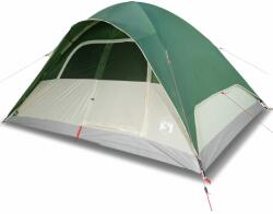 vidaXL 6 személyes zöld vízálló kupolás családi sátor 334 x 273 x 190 cm 6.35 kg (94555)