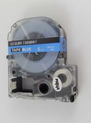 Compatibil Epson LK-SD6BW, 6mm x 9m, text alb / fundal albastru, banda compatibila (LKSD6BW)