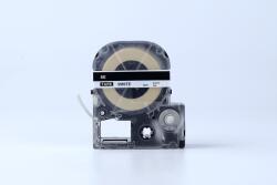 Compatibil Epson SE12KW, 12mm x 8m, text negru / fundal alb, securitate, banda compatibila (SE12KW)
