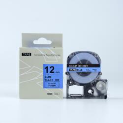 Compatibil Epson LTS12BW, 12mm x 5m, text albastru / fundal alb, banda compatibila (LTS12BW)