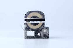 Compatibil Epson SE18KW, 18mm x 8m, text negru / fundal alb, securitate, banda compatibila (SE18KW)