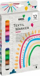 Kreul 90720 Textile Marker Set Junior Set markere textile 2 - 4 mm 12 buc (<![CDATA[90720]]>)