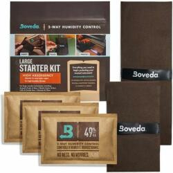 Boveda MBVMSK49HALG starter kit 3x 70gr 49% high absorbence, with 1 double and 1 single holder