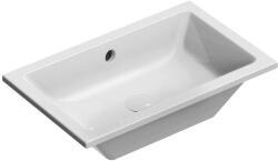 SAPHO GSI Kube X kerámia mosdó csiszolt élekkel 60x37 cm, ExtraGlaze bevonattal, fehér 8953911 (8953911)