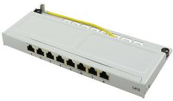 LogiLink Cat. 6 Patch Panel 8-Port mini desktop, STP, grey (NP0077)