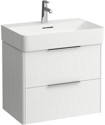 Laufen BASE Alsószekrény két fiókkal a 810284 mosdóhoz, Matt Fehér H4023121102601 (H4023121102601)