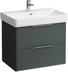 Laufen BASE Alsószekrény két fiókkal a 810967 mosdóhoz, Traffic Szürke H4023321102661 (H4023321102661)