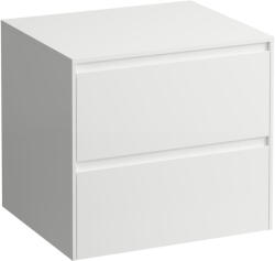Laufen LANI Fiókos elem, 60 cm, 2 fiókkal, kivágás nélkül, Matt Fehér H4043001122601 (H4043001122601)