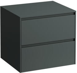 Laufen LANI Fiókos elem, 60 cm, 2 fiókkal, kivágás nélkül, Traffic Szürke H4043001122661 (H4043001122661)