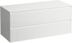 Laufen LANI Fiókos elem, 120 cm, 2 fiókkal, kivágás nélkül, Matt Fehér H4043301122601 (H4043301122601)