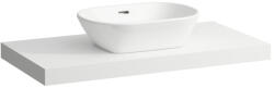 Laufen LANI Mosdótartó lap, 100 cm, kivágással középen, 65 mm vastag, 2 tartókonzollal, Matt Fehér H4046611122601 (H4046611122601)