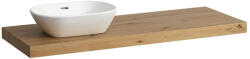 Laufen LANI Mosdótartó lap, 140 cm, kivágással bal oldalon, 65 mm vastag, 3 tartókonzollal, Vad Tölgy H4046821122671 (H4046821122671)