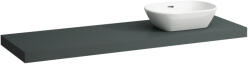 Laufen LANI Mosdótartó lap, 160 cm, kivágással jobb oldalon, 65 mm vastag, 3 tartókonzollal, Traffic Szürke H4046931122661 (H4046931122661)