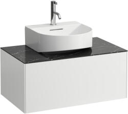Laufen SONAR Fiók elem, 1 fiók, 816341, 816342 mosdókhoz, kivágással középen, Matt Fehér/Nero Marquina H4054410341431 (H4054410341431)