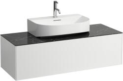 Laufen SONAR Fiók elem, 1 fiók, 816341, 816342 mosdókhoz, kivágással középen, Matt Fehér/Nero Marquina H4054510341431 (H4054510341431)
