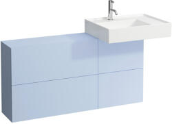 Laufen Kartell LAUFEN Oldal polc egy ajtóval és két polccal, mosdó jobbos, Szürkéskék H4082920336451 (H4082920336451)