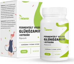 Netamin Fermentált Vegán Glükozamin + Kitozán kapszula - 90db - vitaminbolt - 6 290 Ft