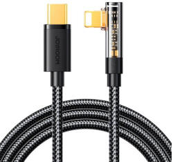 JOYROOM Kabel USB-C do Lightning Joyroom S-CL020A6 1.2m, 20W, kątowy (czarny) (S-CL020A6 1.2m Black) - wincity