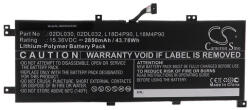 VHBW Laptop akkumulátor Lenovo 02DL031, 02DL032, 02DL030, 5B10W13933 - 2850mAh 15.36V Li-polymer (WB-888203369)