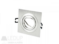 GMLedline LEDline® downlight aluminium square adjustable SLIM silver brushed AKROS (LL-241215)