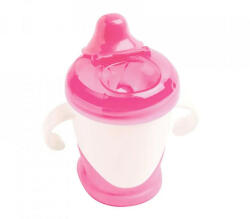 dBb Baby itatópohár - rózsaszín-fehér - 250ml (DBB215003)