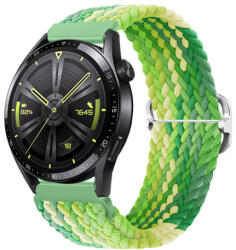 BSTRAP Elastic Nylon szíj Garmin Vivoactive 5, lime
