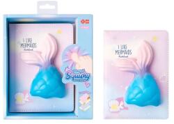 Traders notesz squishy-vel, A5, 128 mintás lap, hableány, iigen