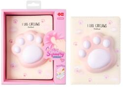Traders notesz squishy-vel, A5, 128 mintás lap, macskatalp, iigen