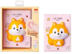 Traders notesz squishy-vel, A5, 128 mintás lap, mókus, iigen
