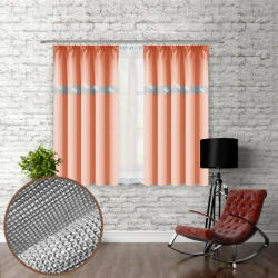 Mondo Italia Függöny szalaggal és cirkonokkal 140x160 cm lazac