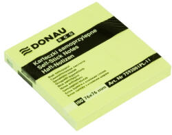 Donau Öntapadós jegyzettömb DONAU ECO 76x76 mm 100 lap sárga (U7593001PL-11) - fotoland