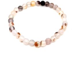 R. M. ékszer Achát fazettált zárványos golyó kari 6mm (058639)