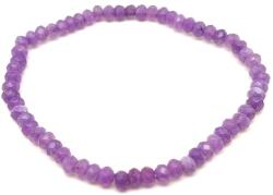 R. M. ékszer Achát fazettált szin lila korong kari 4x3mm (059605)