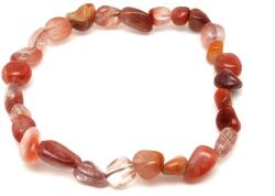 R. M. ékszer Ásvány karkötők Rutilkvarc vörös pebble karkötő AB 6-10mm (058941)