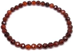 R. M. ékszer Gránát hesszonit fazettált golyó karkötő 5mm (059667)