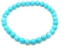 R. M. ékszer Magnezit szinezett vil kék golyó karkötő 6mm (058073)