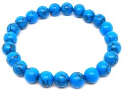 R. M. ékszer Műanyag türkenit utánzat golyó karkötő 8-9mm (059158)