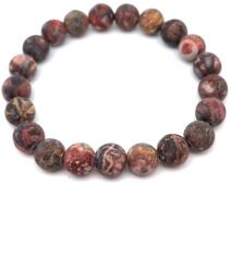 R. M. ékszer Jáspis leopárd matt golyó karkötő 8mm (058473)