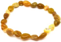 R. M. ékszer Opál sárga pebble karkötő AB 6-10mm (058540)