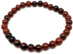 R. M. ékszer Obszidián mahagóni golyó karkötő 6-6, 5mm (058915)